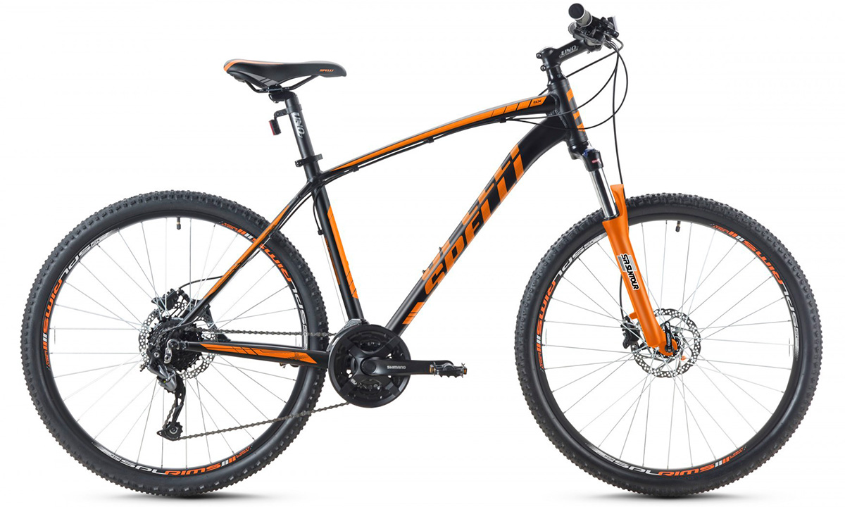 Фотография Велосипед Spelli SX-5700 29" (2019)  Черно-оранжевый